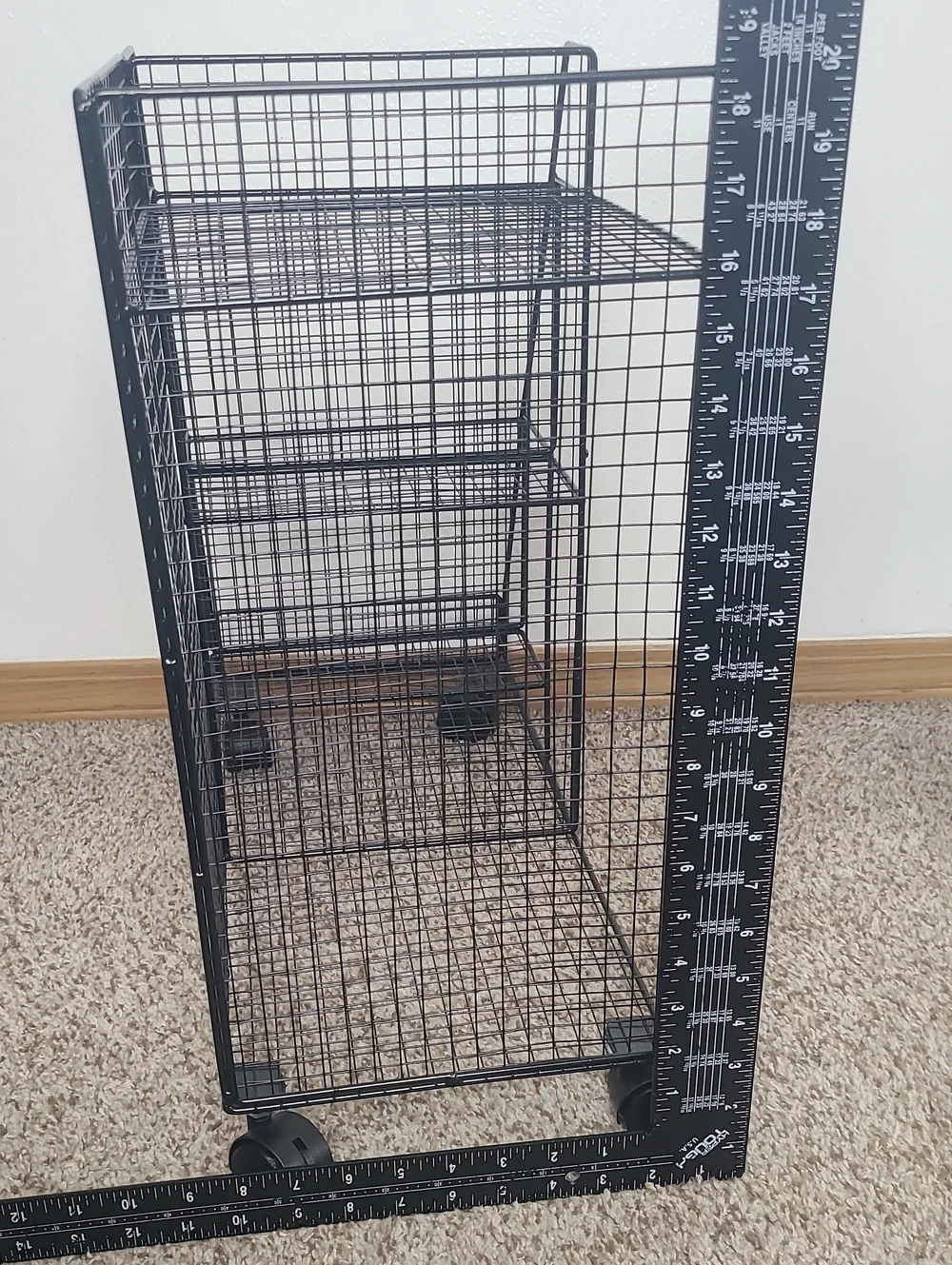 Black Wire Rolling Storage Organizer - Home Storage & Organization